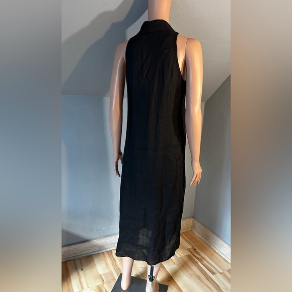 Theory Halter-Neck Hemp Shirt Dress Size Small - Picture 5 of 5